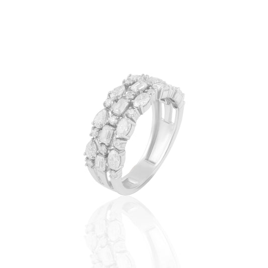 Pavé Multi-Stone Eternity Ring