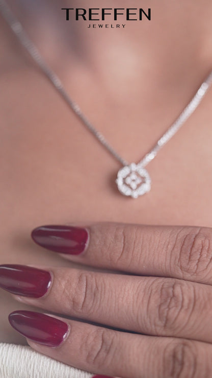 Floral Geometric Pendant