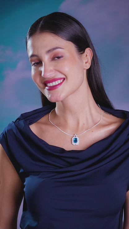 Royal Ocean Blue Stone Pendant – A Statement of Timeless Luxury
