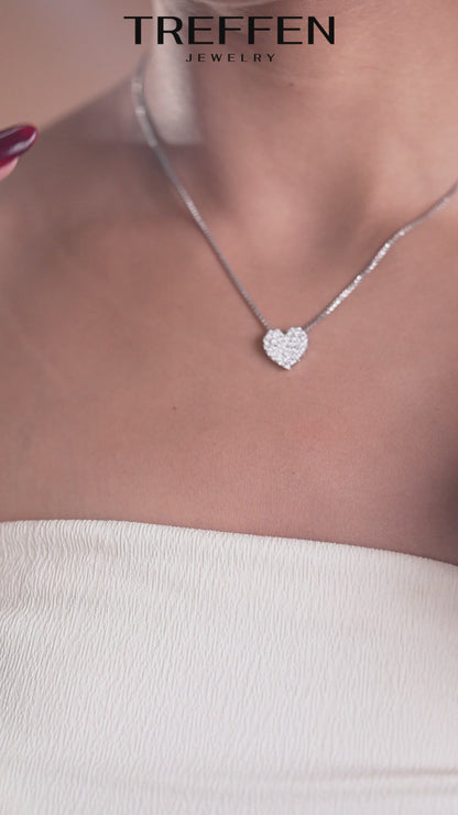 Pavé Heart Pendent