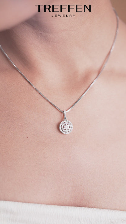 Circular Floral Medallion Pendant