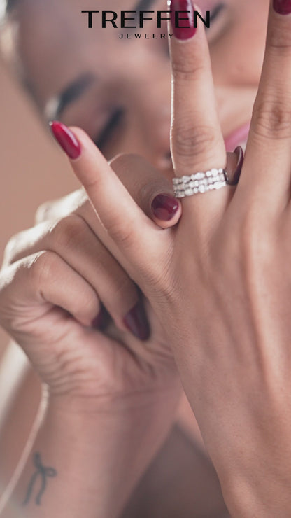 Pavé Multi-Stone Eternity Ring