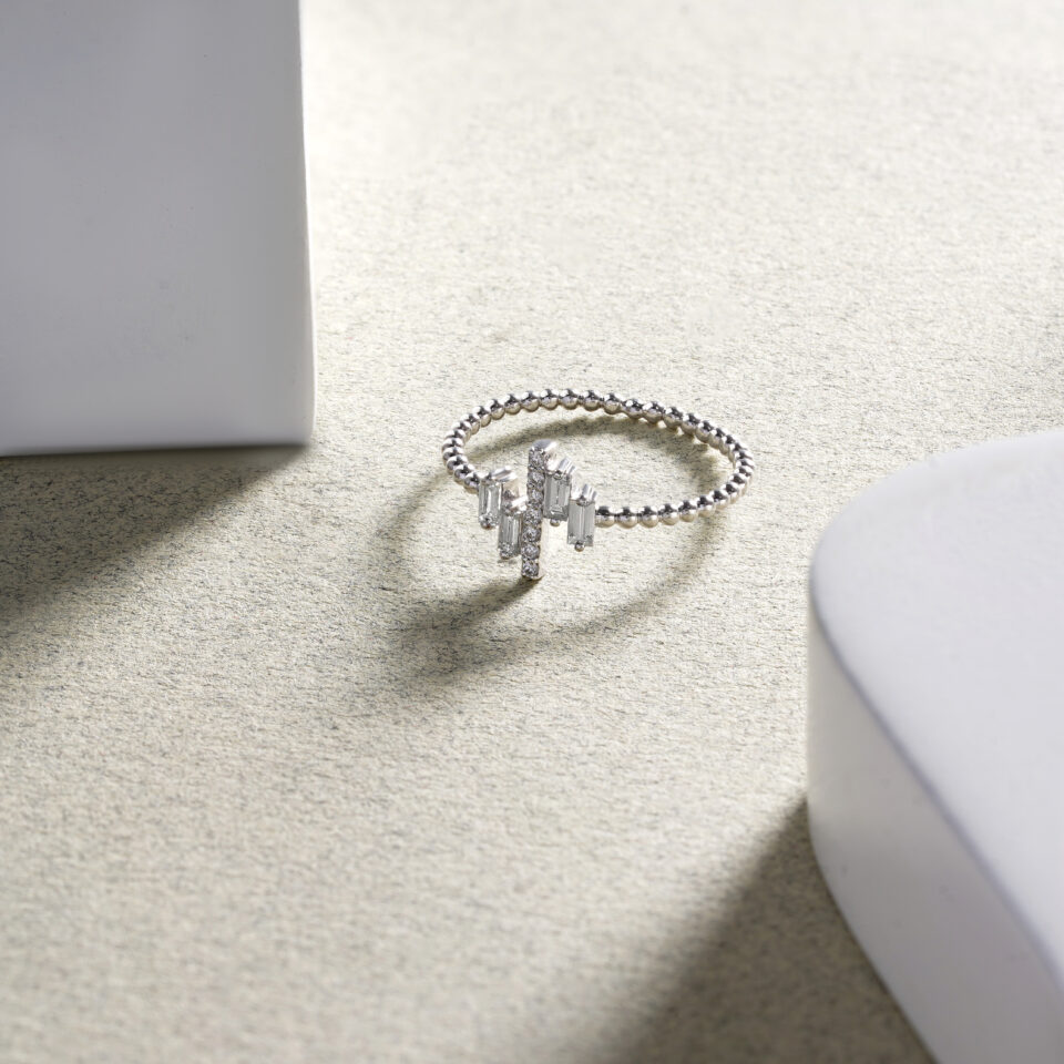 The Skyscraper Baguette Ring
