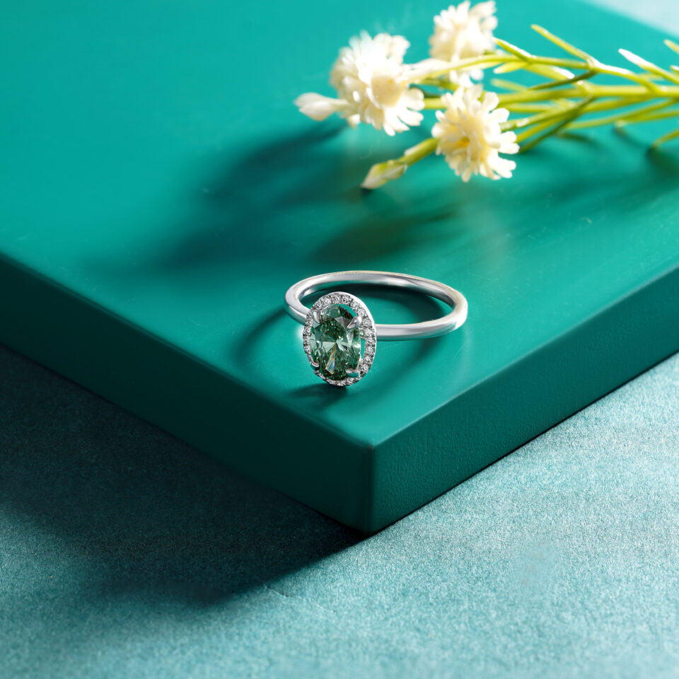 Petite Forest Halo Ring