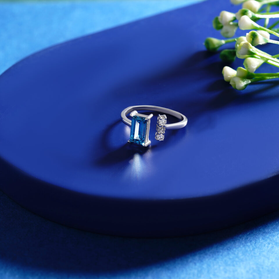 The Open Baguette Duo Ring