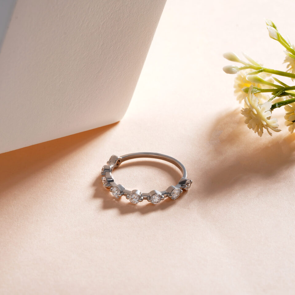 The Beaded Radiance Band Ring