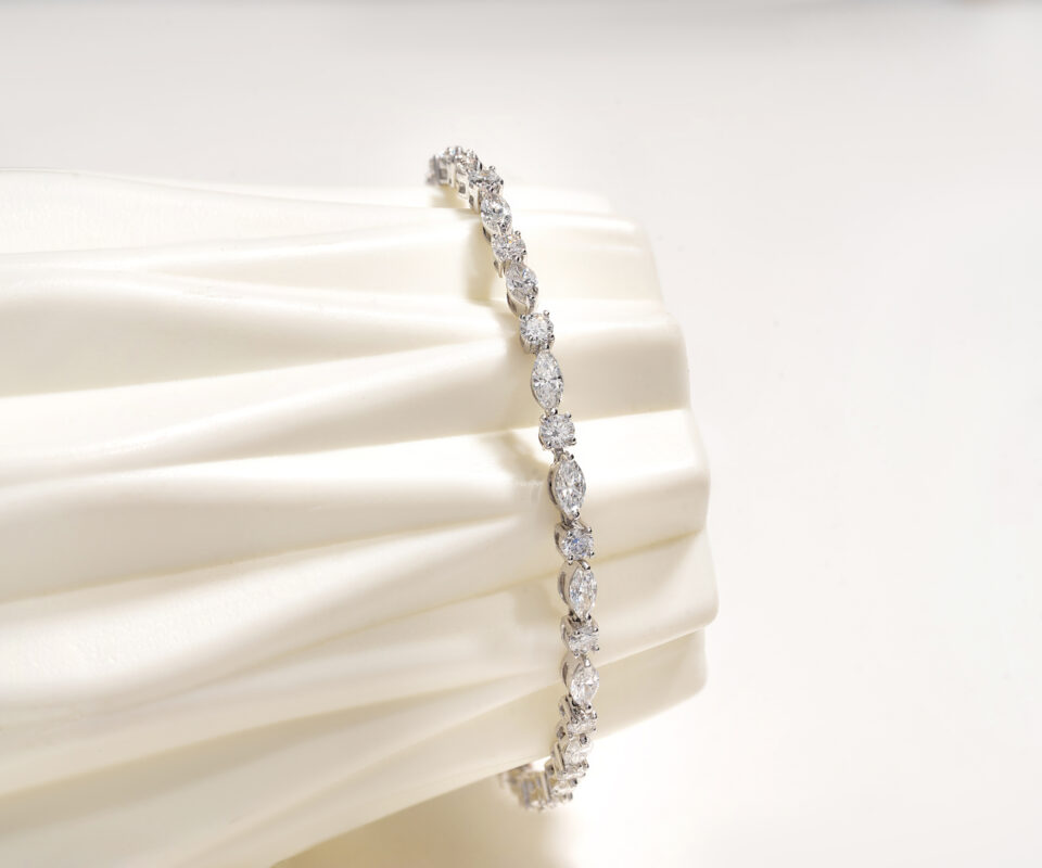 The Marquise Alternating Bracelet | Leaf Sparkle Bracelet