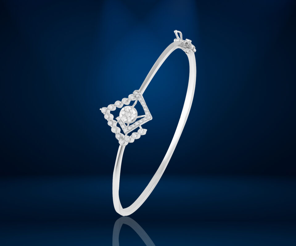 Angular Aura Diamond Bracelet | Diamond Peak Bracelet