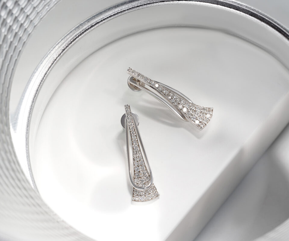Flared Sparkle Earrings