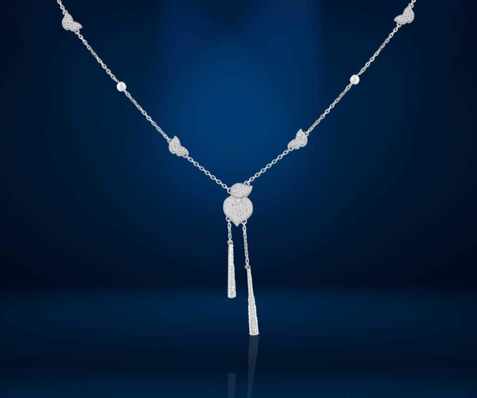 The "Flutter & Dew" Butterfly Necklace