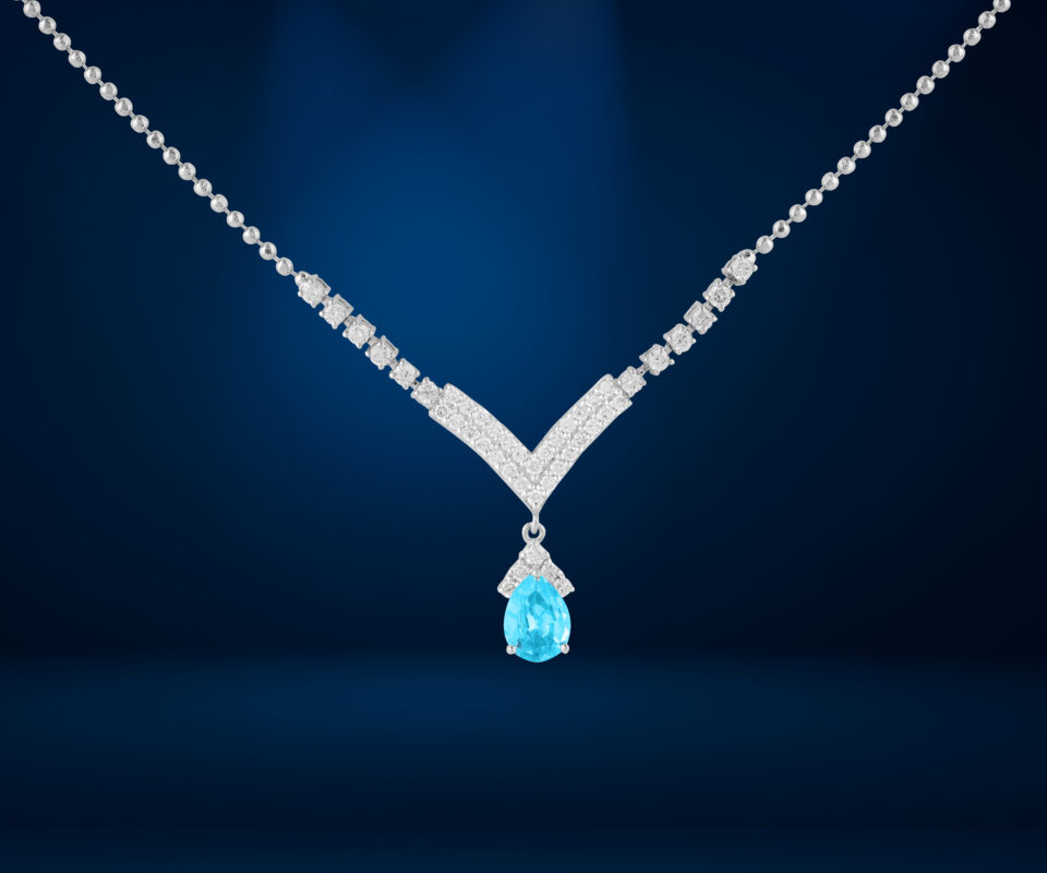 Azure Vista Chevron Pendant