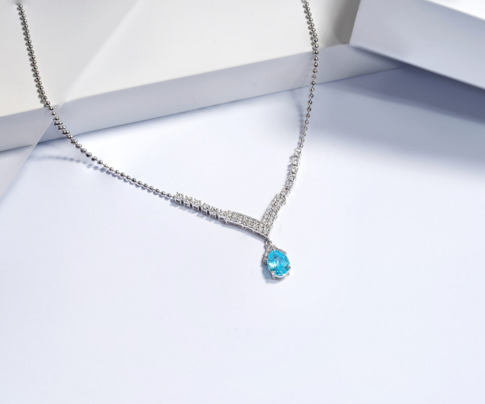 Azure Vista Chevron Pendant