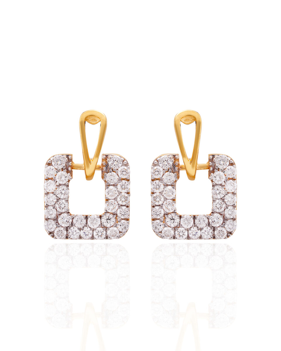 Gilded Ribbon Hoop Earrings
