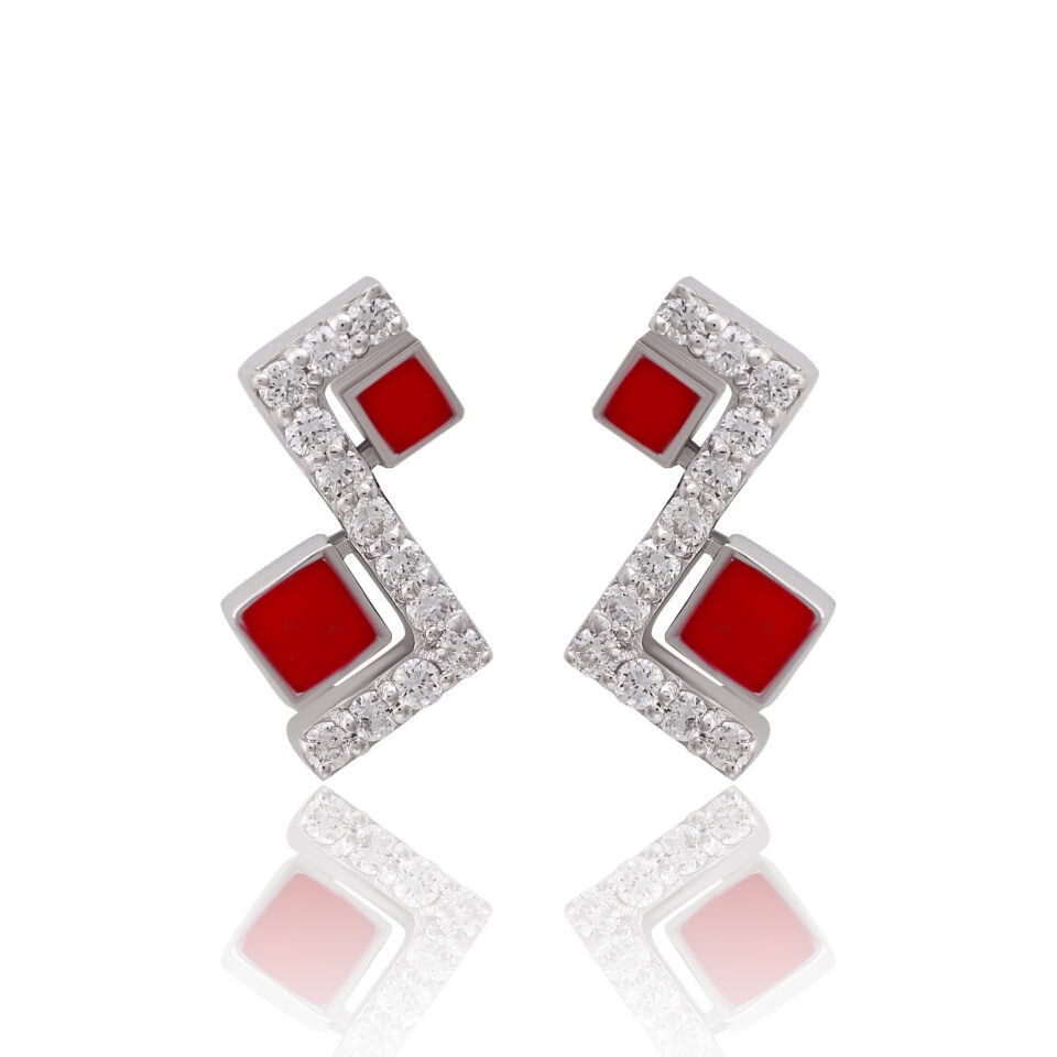 Majestic Fan Diamond Earrings