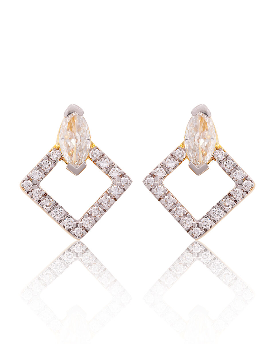 Radiant Marquise Halo Earrings