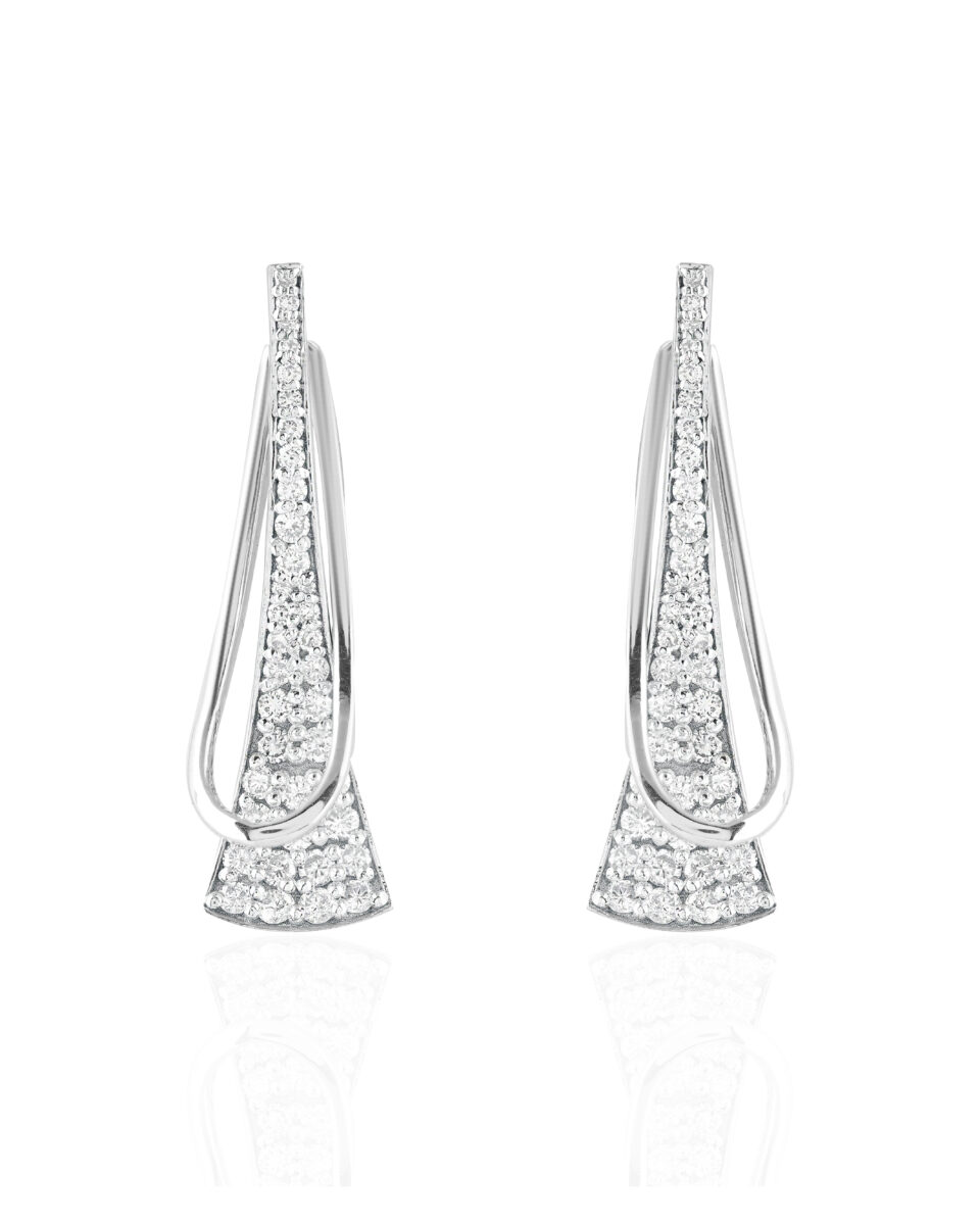 Flared Sparkle Earrings