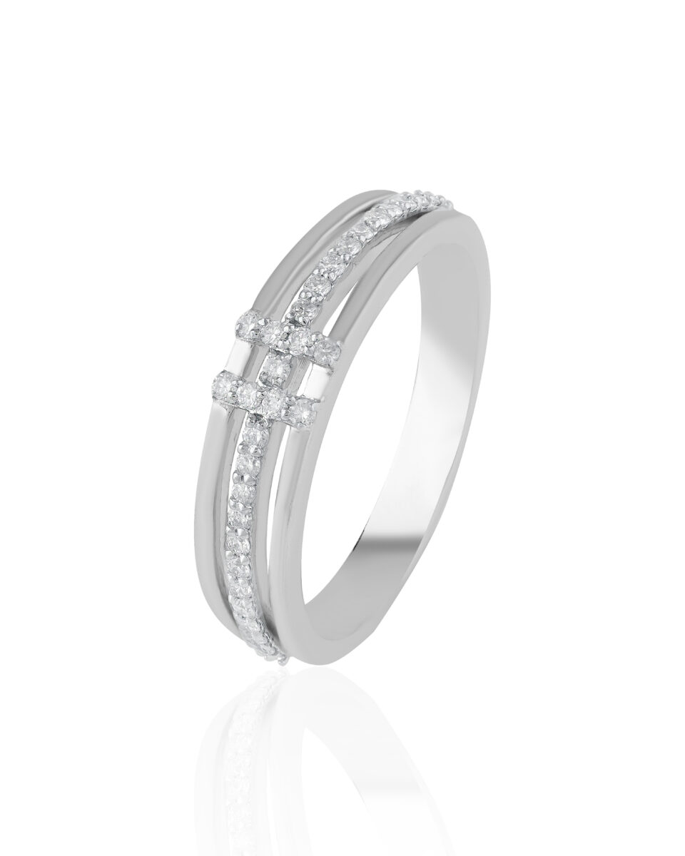 Cityscape Linear Diamond Ring