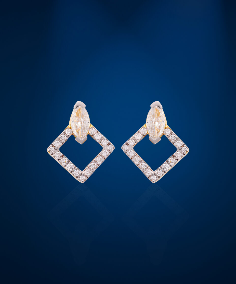 Radiant Marquise Halo Earrings