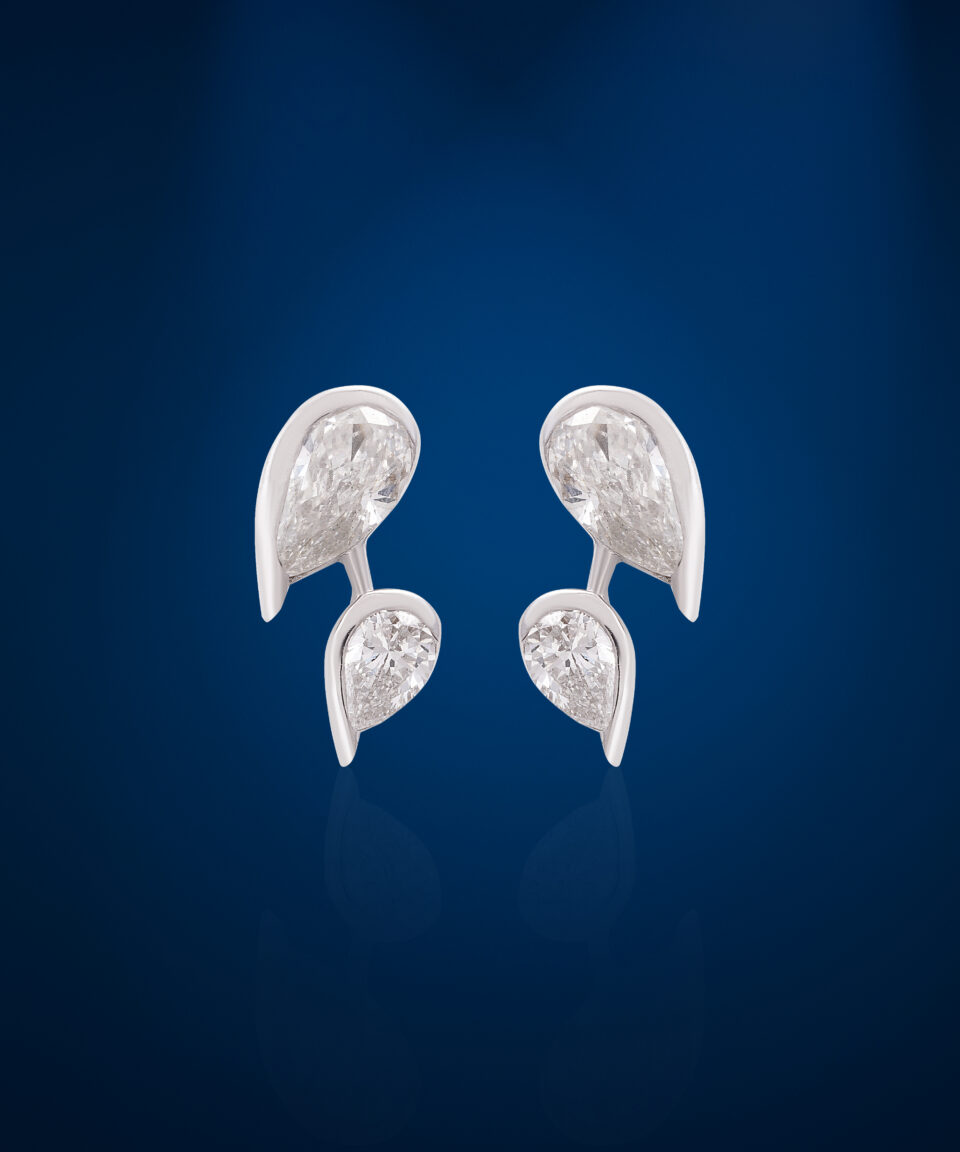 Celestial Dewdrop Stud Earrings