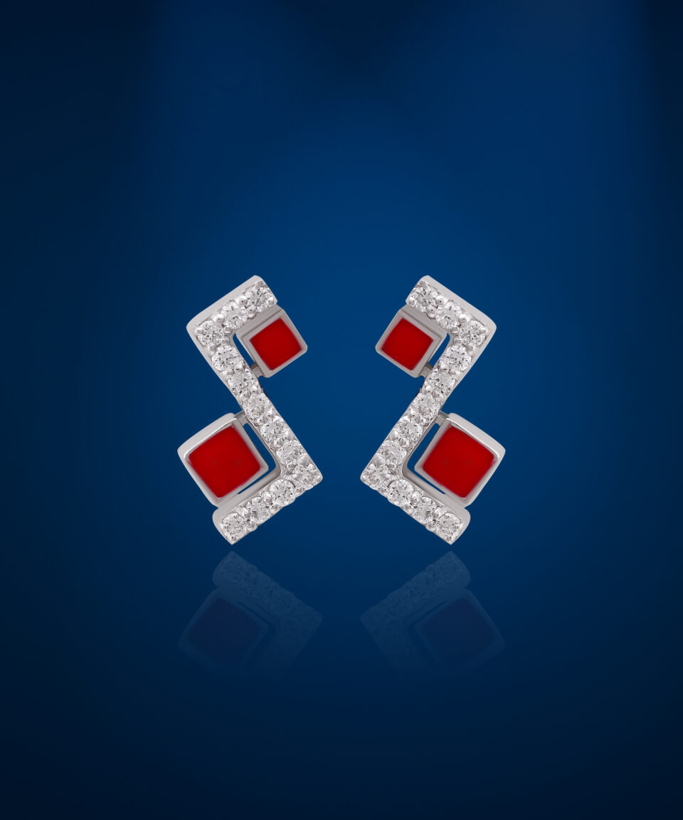 Majestic Fan Diamond Earrings